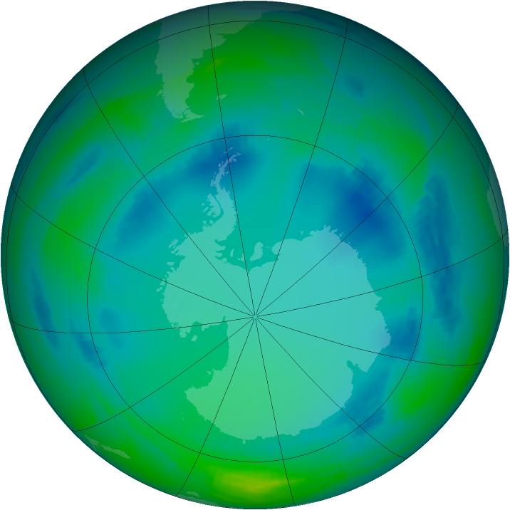 Ozone Map 2000-07-23